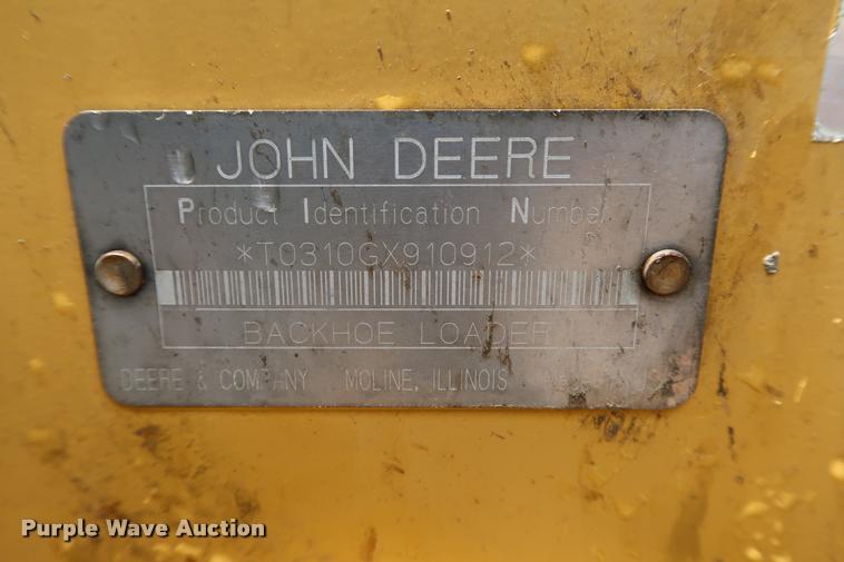 image for item DD1695 2002 John Deere 310G backhoe