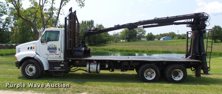 image for item K1846 2003 Sterling L9500 grapple crane truck