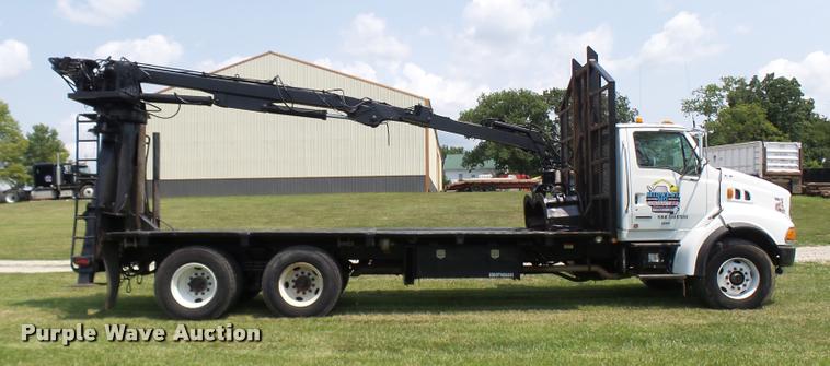 image for item K1846 2003 Sterling L9500 grapple crane truck