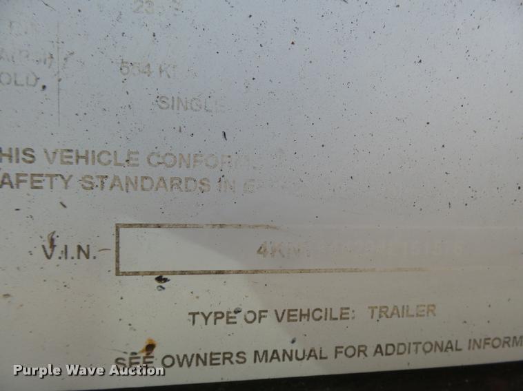 image for item K1872 2002 Towmaster T-12-T tilt deck equipment trailer