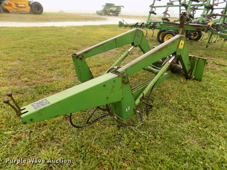 John Deere 48 loader with forklift/boom attachment in Macedonia, IA