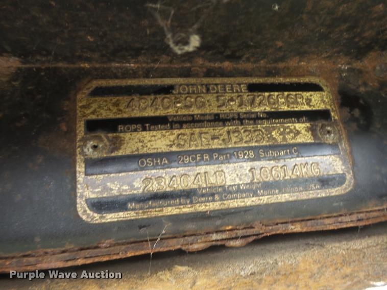 image for item DB5828 John Deere 4840 tractor