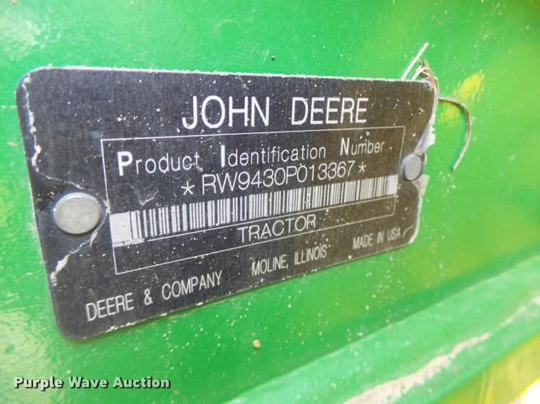 image for item DB5833 2009 John Deere 9430 4WD tractor