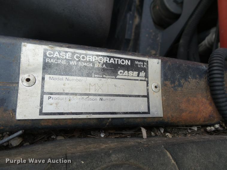 image for item DC5477 1997 Case IH MX110 MFWD tractor
