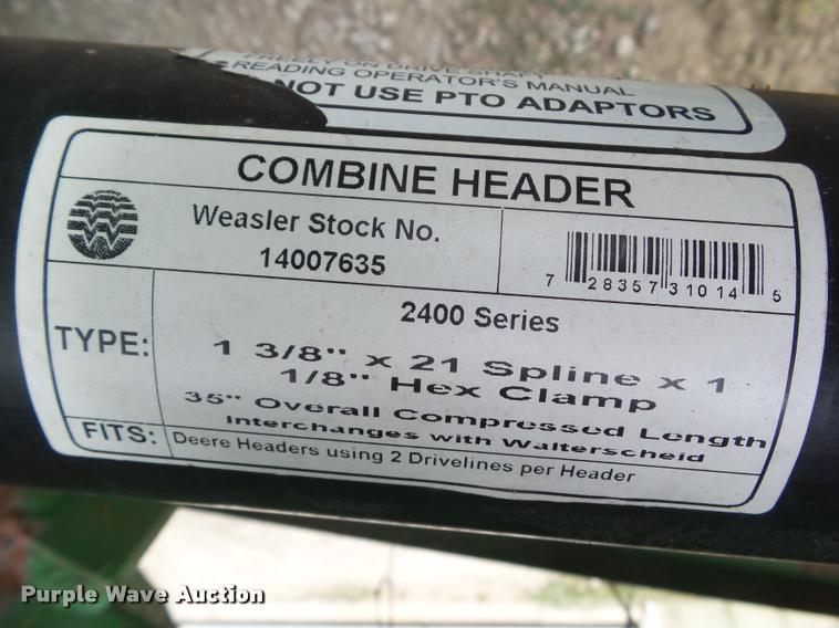 image for item DH9387 John Deere 843 corn head