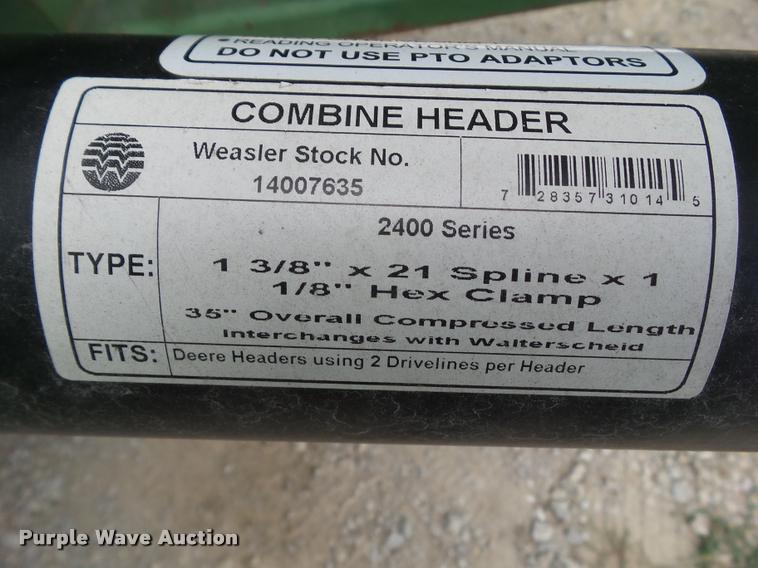 image for item DH9387 John Deere 843 corn head