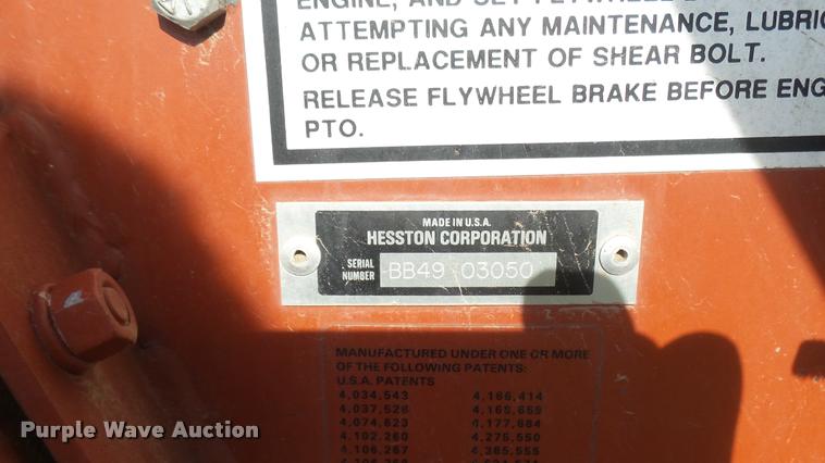 image for item DR9405 Hesston 4900 large square baler