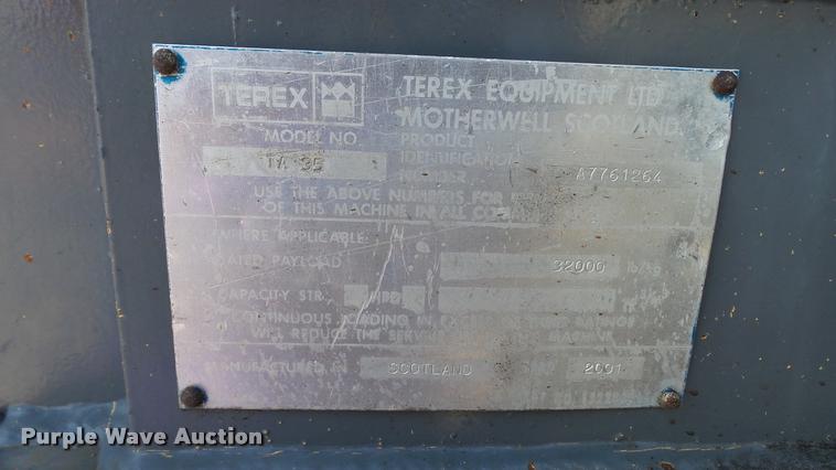 image for item DA1181 2001 Terex TA35 haul truck