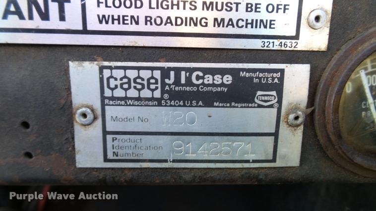 image for item DA1193 1981 Case W20 wheel loader