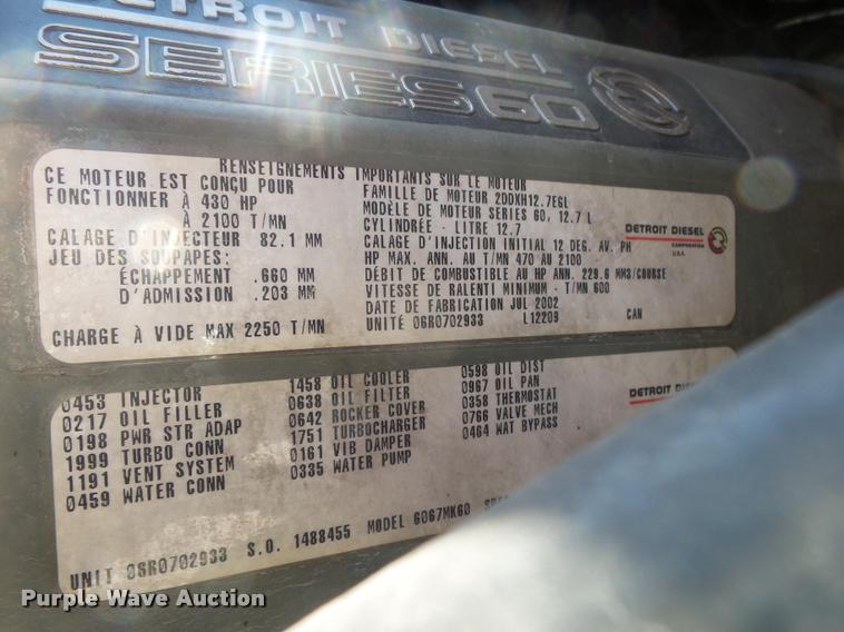 image for item DB7430 2003 Freightliner Columbia semi truck