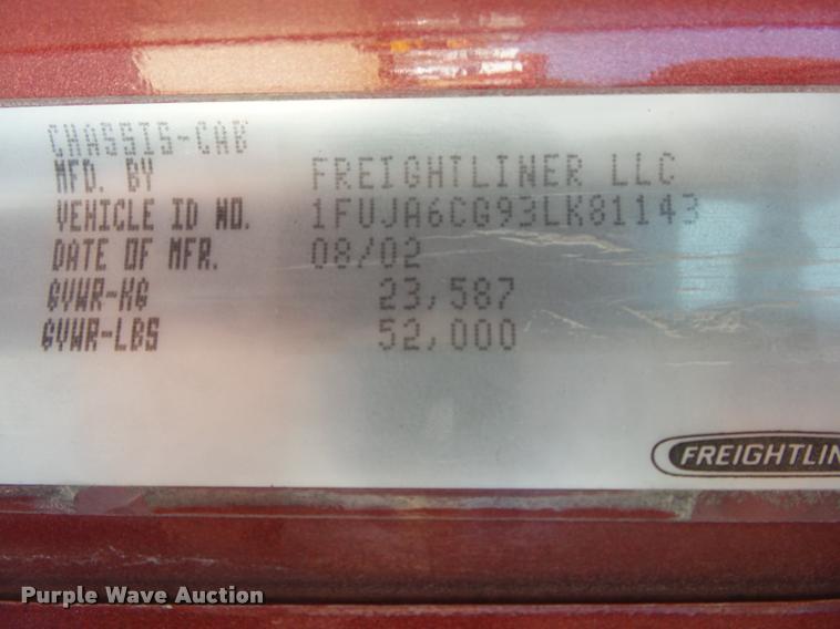 image for item DB7430 2003 Freightliner Columbia semi truck