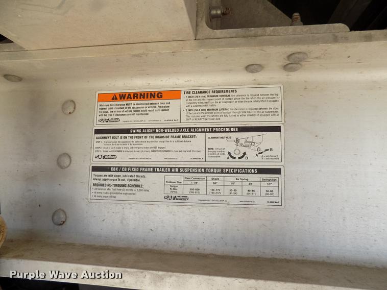 image for item DC4938 2016 Wilson Pace Setter triple hopper bottom grain trailer