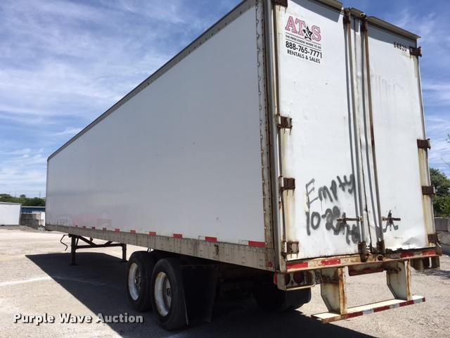 image for item G1407 1988 Fruehauf dry van trailer