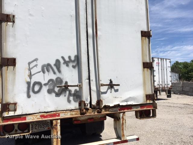 image for item G1407 1988 Fruehauf dry van trailer