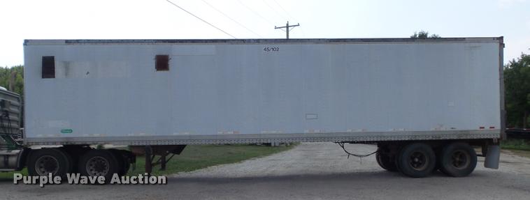 image for item K7500 1995 Pine dry van trailer