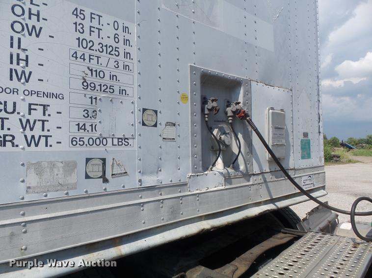 image for item K7500 1995 Pine dry van trailer