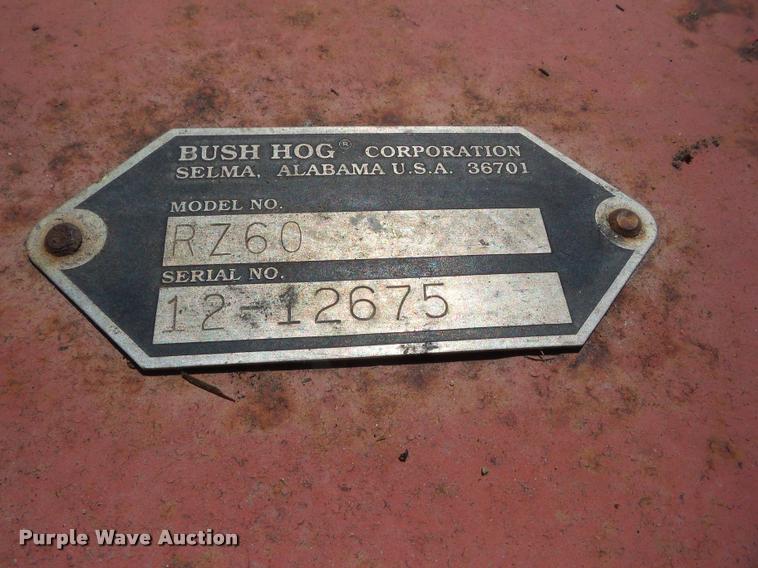 image for item BI9577 Bush Hog RZ60 rotary mower