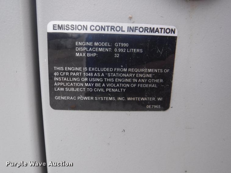 image for item BY9861 Generac Guardian 0055030 generator