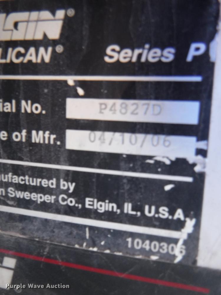 image for item DA1693 2006 Elgin Pelican street sweeper