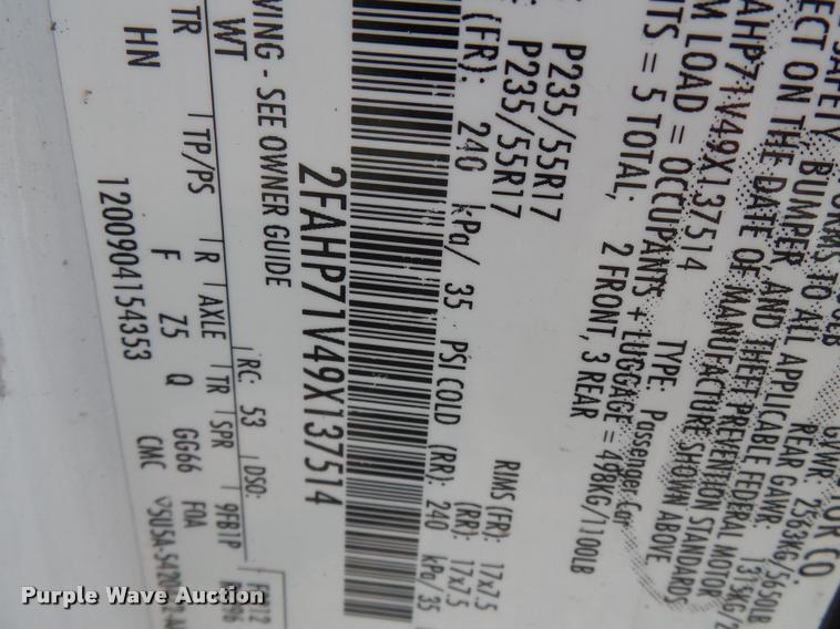 image for item DA2350 2009 Ford Crown Victoria Police Interceptor