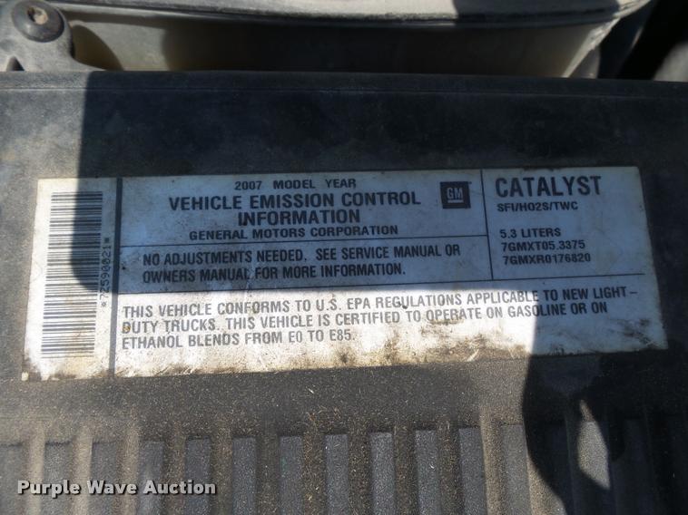 image for item DA2359 2007 Chevrolet Silverado 1500 Ext. Cab pickup truck