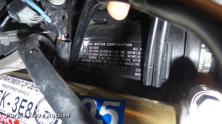 image for item DB3362 2004 Suzuki GSX-R600K4 motorcycle