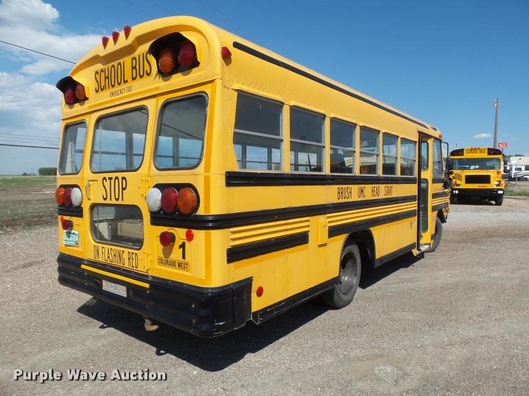 image for item DB6246 1998 GMC P3500 Blue Bird school bus