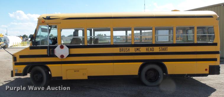 image for item DB6246 1998 GMC P3500 Blue Bird school bus