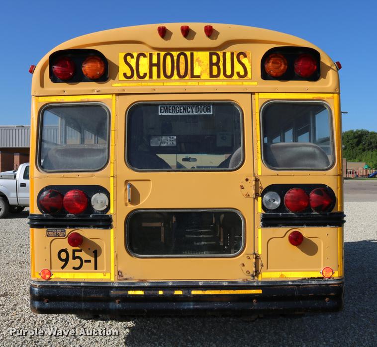 image for item DB9294 1995 Chevrolet G30 Blue Bird school bus