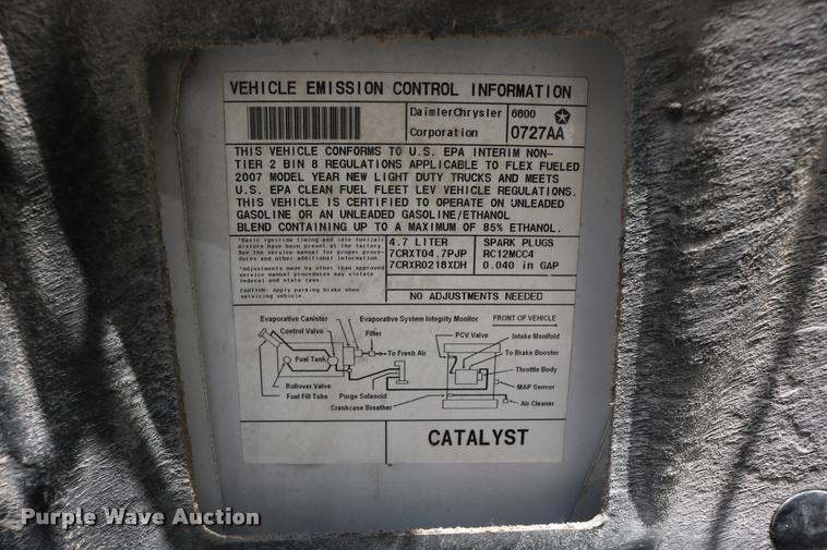 image for item DB9295 2007 Dodge Ram 1500 Quad Cab pickup truck