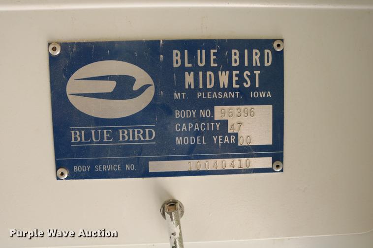 image for item DB9298 2000 Freightliner FS65 Blue Bird school bus