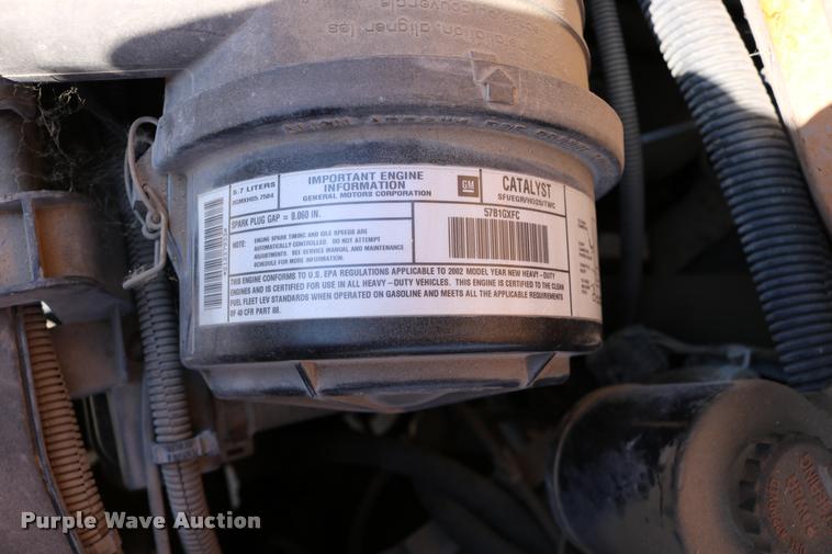 image for item DB9319 2002 Chevrolet Express G3500 school bus