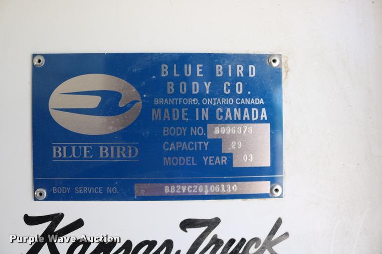 image for item DB9319 2002 Chevrolet Express G3500 school bus