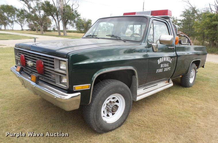 image for item DC3931 1984 Chevrolet Silverado 20 fire truck