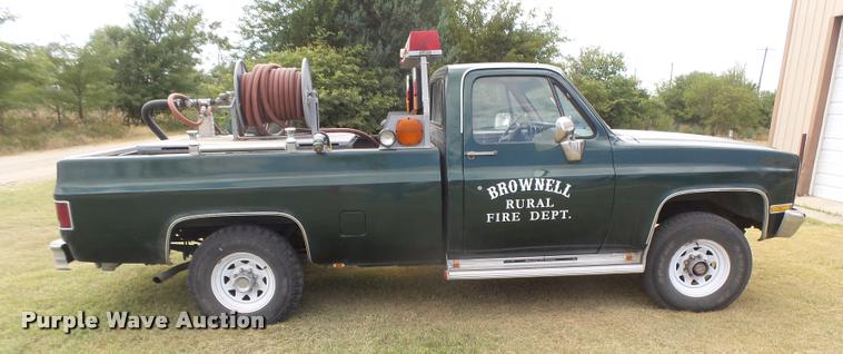 image for item DC3931 1984 Chevrolet Silverado 20 fire truck
