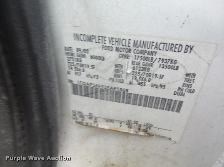 image for item DC5432 2003 Ford F550 refuse truck