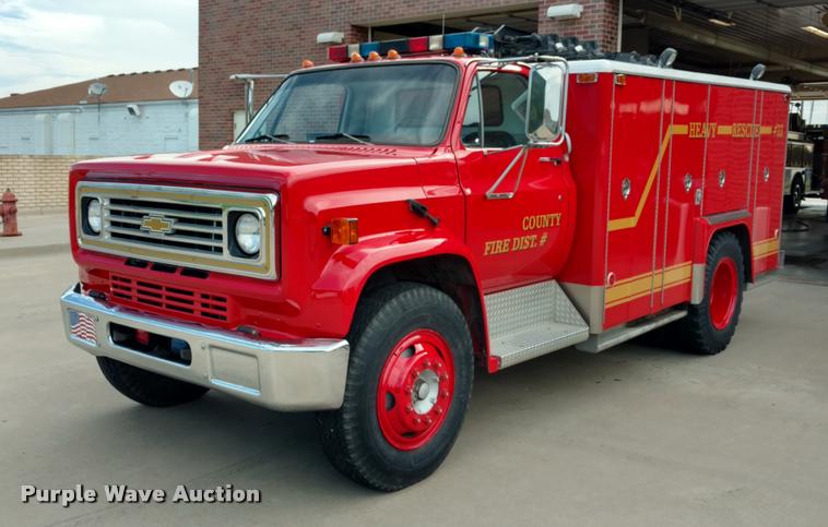 image for item DI9840 1980 Chevrolet C60 fire truck