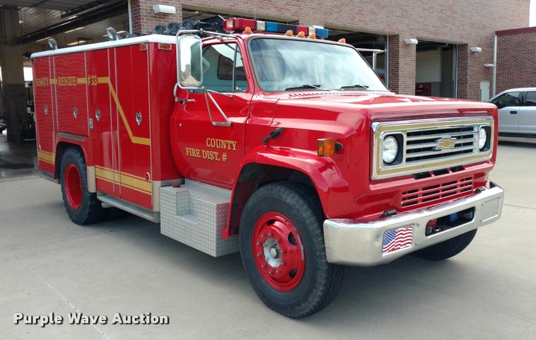 image for item DI9840 1980 Chevrolet C60 fire truck