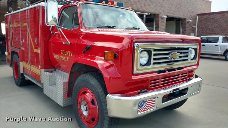 image for item DI9840 1980 Chevrolet C60 fire truck