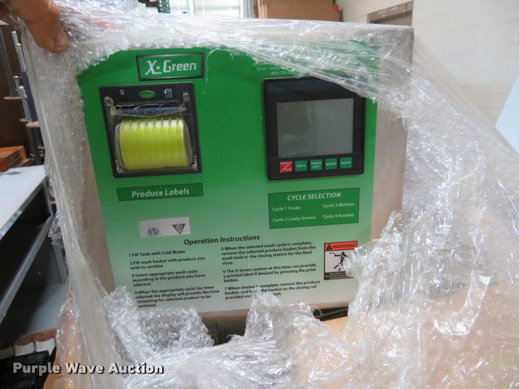 image for item DI9845 Duke X Green stainless steel produce washer