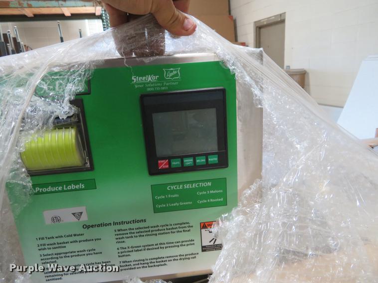 image for item DI9845 Duke X Green stainless steel produce washer