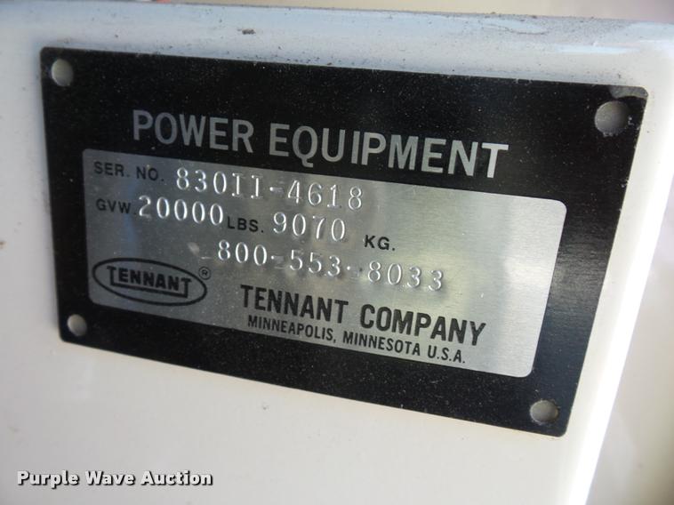 image for item DJ9645 Tennant 830 Series II street sweeper