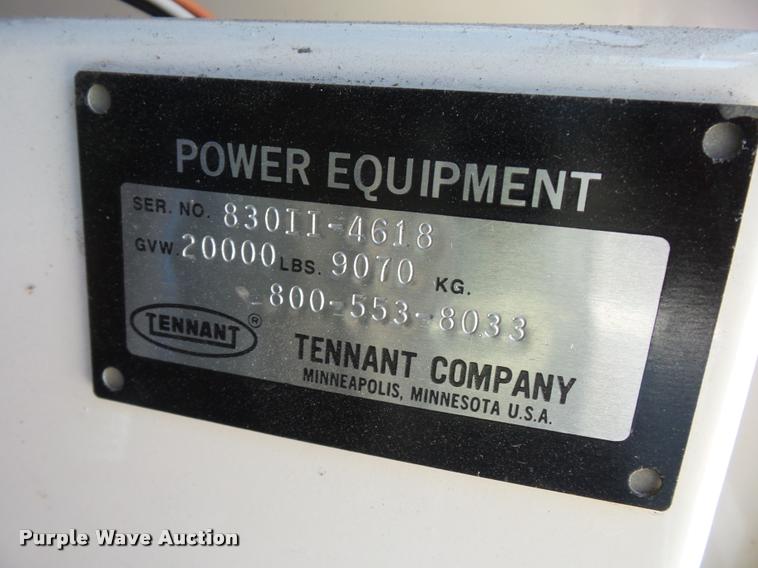 image for item DJ9645 Tennant 830 Series II street sweeper