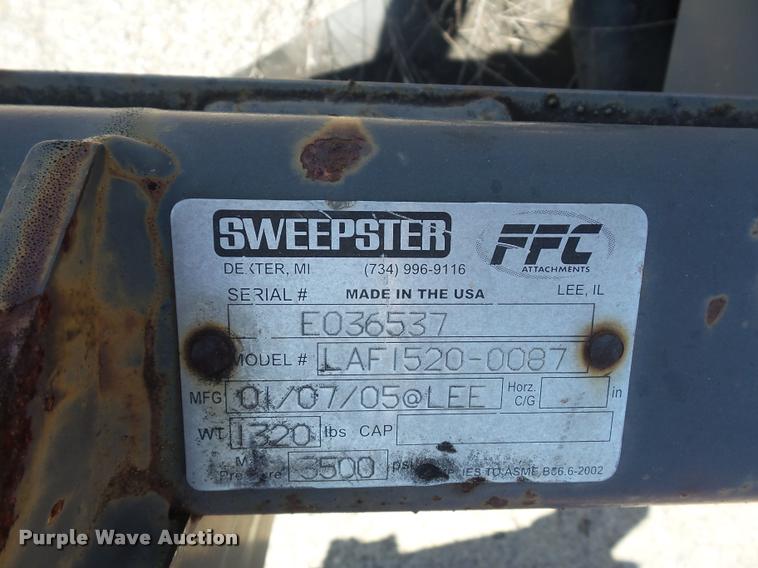 image for item DJ9649 Sweepster skid steer snow plow