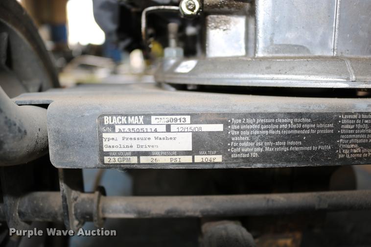 image for item DM9297 Black Max BM80913 pressure washer