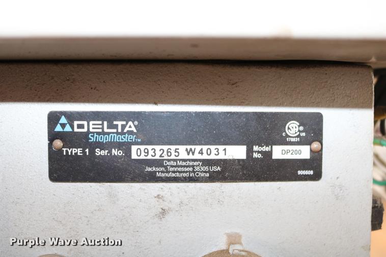 image for item DM9298 Delta DP200 shopmaster 10" drill press