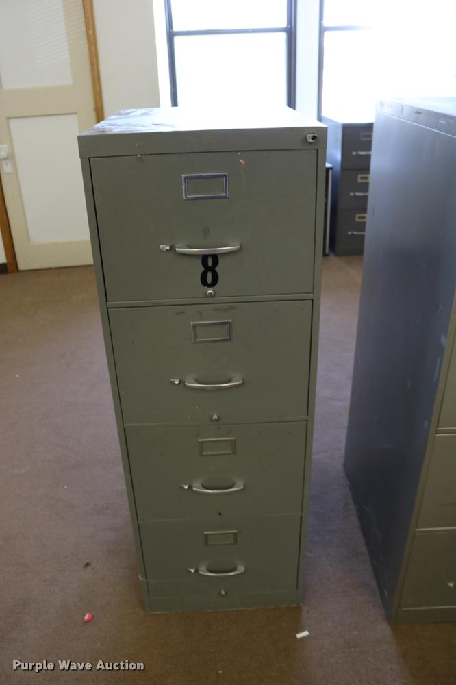 image for item DM9356 (2) four drawer filing cabinets