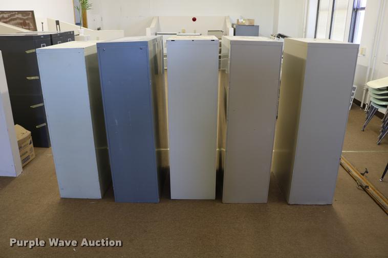 image for item DM9357 (5) four drawer filing cabinets