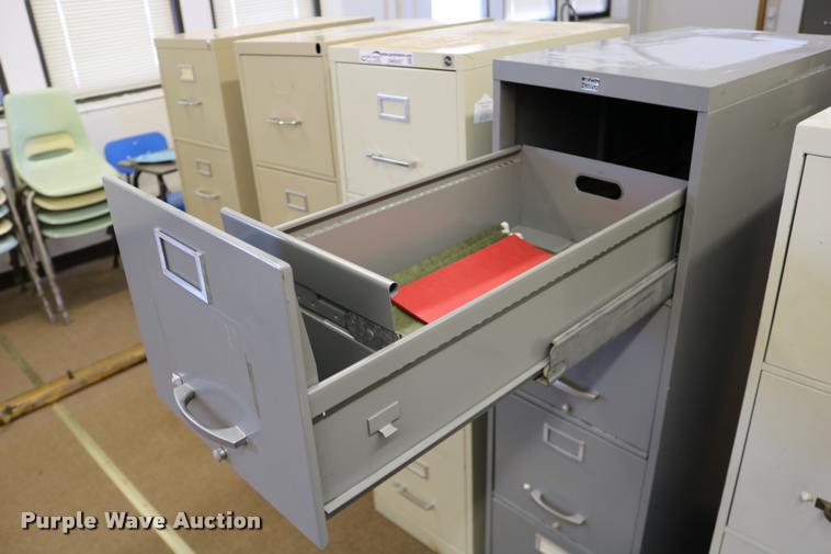 image for item DM9357 (5) four drawer filing cabinets