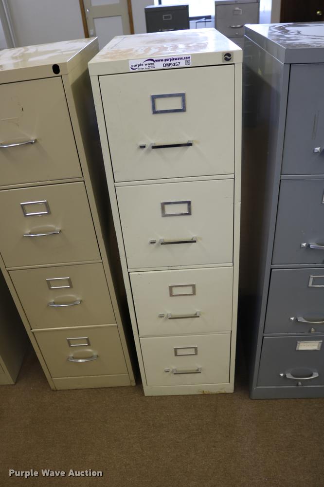 image for item DM9357 (5) four drawer filing cabinets